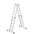 MUNK Teleskopleiter 4-teilig mit Traverse Produktbild img3 S