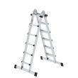 MUNK Teleskopleiter 4-teilig mit Traverse 4x6 Sprossen Produktbild img1 S