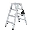 MUNK Stufen-Stehleiter beidseitig begehbar steckbar 2x4 Stufen Produktbild img1 S