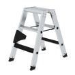 MUNK Stufen-Stehleiter beidseitig begehbar mit clip-step 2x3 Stufen Produktbild