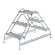 MUNK Arbeitspodest beidseitig begehbar Aluminium geriffelt Produktbild img1 S