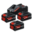 Bosch EXPERT Batterie/Ladegerät Set 3x EXBA 18V-80 + EXAL18V-160 Produktbild img1 S