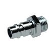 RIEGLER Nippel für Kupplungen NW7,2-7,8, Stahl gehärtet/verzinkt , R 1/8 AG, 0- 35 Produktbild img1 S