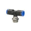 RIEGLER T-Steckverschraubung »Blaue Serie«, drehbar, G 1/4 außen Ø 10 mm Produktbild img1 S