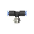 RIEGLER T-Steckverschraubung »Blaue Serie«, drehbar, G 1/4 außen Ø 10 mm Produktbild img4 S