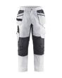 Malerhose mit Stretch Weiß/Dunkelgrau C94 Produktbild img1 S