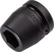 HAZET Schlag-, Maschinenschrauber Steckschlüsseleinsatz 1100S-27 ∙ 1 Zoll (25 mm) Vierkant hohl ∙ Außen Sechskant Profil ∙ SW 27 mm Produktbild img1 S