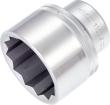 HAZET Steckschlüsseleinsatz 1100Z-65 ∙ 1 Zoll (25 mm) Vierkant hohl ∙ Außen Doppelsechskant Profil ∙ SW 65 mm Produktbild img1 S