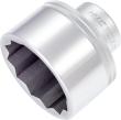 HAZET Steckschlüsseleinsatz 1100Z-80 ∙ 1 Zoll (25 mm) Vierkant hohl ∙ Außen Doppelsechskant Profil ∙ SW 80 mm Produktbild img1 S
