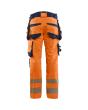 High Vis Hose 4-Wege-Stretch High Vis Orange/Marineblau C94 Produktbild img2 S