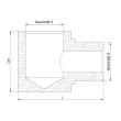 RIEGLER L-Einschraubverteiler, G 1/4, SW 22, Messing Produktbild img2 S