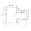 RIEGLER T-Einschraubverteiler, G 3/8, SW 27, Messing Produktbild img2 S