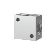 RIEGLER Kreuz-Verteiler, anflanschbar, G 1/4 Aluminium, SW 20 Produktbild img1 S