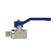 RIEGLER Kugelhahn »valve line«, Handhebel blau, MS vernickelt , IG/AG, G 3/4 Produktbild img5 S