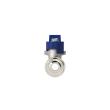 RIEGLER Kugelhahn »valve line«, Handhebel blau, MS vernickelt , IG/AG, G 3/4 Produktbild img4 S
