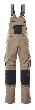 MASCOT® Augsburg Latzhose Größe 90C58, hellkhaki/schwarz Produktbild img1 S