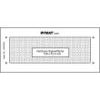 Langzeitschablone Schweisskraft 1/2 DIN A6, Nutzfläche 128 x 42,5 mm, ungerahmt Produktbild img1 S