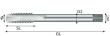 SIMETA Gewindebohrer DULO DIN 376 HSS-E Alu M16 Produktbild img1 S