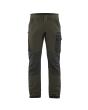 Service Arbeitshose 4-Wege-Stretch Dunkel Olivgrün/Schwarz D25 Produktbild img1 S