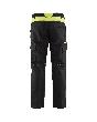 Industrie Arbeitshose Stretch Schwarz/Gelb D23 Produktbild img2 S