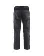 Industrie Arbeitshose Stretch mit Kniepolstertaschen Mittelgrau/Schwarz C64 Produktbild img2 S