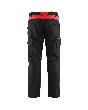Industrie Arbeitshose Stretch mit Kniepolstertaschen Schwarz/Rot C60 Produktbild img2 S