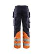 Multinorm Arbeitshose Inhärent Marineblau/Orange D28 Produktbild img2 S