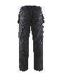 Service Arbeitshose mit Stretch und Nageltaschen Schwarz/Dunkelgrau D25 Produktbild img2 S