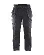 Service Arbeitshose mit Stretch und Nageltaschen Schwarz/Dunkelgrau D25 Produktbild img1 S