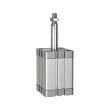 RIEGLER Kompaktzylinder , einfachwirkend , AG, ausgefahren , Ø20, Hub15, M5, ISO21287 Produktbild img1 S