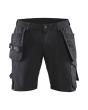 Handwerker Shorts 4-Wege-Stretch Schwarz/Dunkelgrau C48 Produktbild img1 S