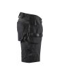 Handwerker Shorts 4-Wege-Stretch Schwarz/Dunkelgrau C48 Produktbild img3 S