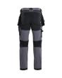 Handwerker Arbeitshose 4-Wege-Stretch Mittelgrau/Schwarz D31 Produktbild img2 S