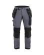 Handwerker Arbeitshose 4-Wege-Stretch Mittelgrau/Schwarz D31 Produktbild img1 S