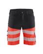 High Vis Shorts mit Stretch Schwarz/High Vis Rot C50 Produktbild img1 S