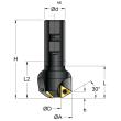 SAU Fräser zum Fasen und Senken S616.30-16-16 (30° kurz) Produktbild img1 S