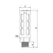 RIEGLER Kunststoff-Schalldämpfer, Polyethylen-Dämpferelement, G 1/4 Produktbild img2 S