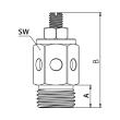 Schalldämpfer, Dämpferelement gesintert,ES-Gehäuse,einst.bar,G3/4 Produktbild img2 S