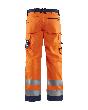 High Vis Arbeitshose ohne Nageltaschen High Vis Orange/Marineblau C46 Produktbild img2 S