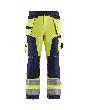 High Vis Handwerker Arbeitshose High Vis Gelb/Marineblau D25 Produktbild img1 S