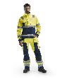 High Vis Handwerker Arbeitshose High Vis Gelb/Marineblau D25 Produktbild img3 S