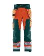 High Vis Handwerker Arbeitshose High Vis Orange/Grün D28 Produktbild img1 S