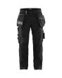 Handwerker Arbeitshose mit Stretch Schwarz C60 Produktbild img1 S