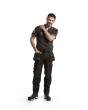 Handwerker Arbeitshose mit Stretch Schwarz C60 Produktbild img3 S