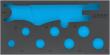 HAZET 2-Komponenten Weichschaumeinlage 163-529L ∙ L x B: 342 mm x 172 mm Produktbild