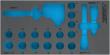 HAZET 2-Komponenten Weichschaumeinlage 163-580L ∙ L x B: 342 mm x 172 mm Produktbild img1 S
