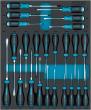 HAZET Schraubendreher Satz 163D-7/24N ∙ Kreuzschlitz Profil PH, Pozidriv Profil PZ, Schlitz Profil, Tamper Resistant TORX® Profil ∙ 24-teilig ∙ PH0 – PH3 ∙ T8H – T30H Produktbild img1 S