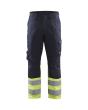 Arbeitshose Inhärent Stahl Marineblau/ High Vis Gelb C44 Produktbild img1 S