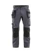Handwerker Arbeitshose mit Stretch Mittelgrau D28 Produktbild img1 S