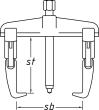 HAZET Abzieher Satz ∙ 3-armig 1786S-1 Produktbild img2 S